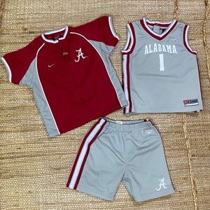 ROLL TIDE Nike University of Alabama Toddler matching set!